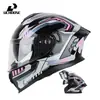 Atacado de Fabricante de Capacetes para Motocicleta para Homens e Mulheres, Capacetes Bluetooth Full-Face, Proteção Fresca Anti-Embaçante para Pilotagem de Veículos Elétricos