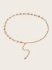 Nova Corrente de Cintura com Strass Acessórios de Metal Cinto Ins com Corrente de Cintura para Saia Vestido Cinto Fino Decorativo Tendência