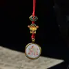 Cordón para Teléfono Móvil Original Tejido a Mano Ocho Santos Patronos 1.5 Thangka Pintado en Oro Colgante para Teléfono Móvil Colgante para Bolso Unidad USB