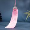 [Boleto Especial Gratis] Colgante de Borla Flor de Xizang Plateada Larga de 15 cm, Adorno Colgante de Borla Broche Hanfu Estilo Antiguo