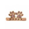 Gancho para Collar de Perro de Madera Transfronterizo, Colgador Decorativo de Llaves para Entrada, Correa para Perro de Mascota de Madera Maciza, Gancho para Correa de Tracción