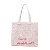 Bolsa de Lona para Tutoria de Alunos Personalizada Multi-Estilo Estampada Costura Desenho Animado Bolsa de Algodão Bolsa de Ombro Única Bolsa de Compras