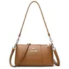Bolso Cruzado Versátil Transfronterizo 2026 Nuevo Bolso para Mujer Bolso Casual Simple para Mamá de Mediana Edad Bolso de Cuero Suave para Mujer