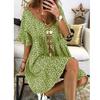 Vestido suelto con estampado de campana para mujer, popular en Amazon, eBay, Europa y América, OM8983