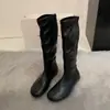 Encuentro de Primera Temporada Nuevo Otoño/Invierno 2026 Punta Redonda Elásticas Adelgazantes Botas Altas Hasta la Rodilla Moda Femenina Temperamento Alto