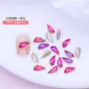 Asas com Fundo Pontiagudo, Diamantes para Manicure Brilhantes, Diamantes de Formato Especial, Joias de Diamante de Cristal de Vidro Colorido, Acessórios para Unhas, Atacado Transfronteiriço