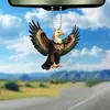 Nuevo colgante transfronterizo de acrílico con forma de águila en vuelo de ala plana para coche