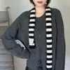 Bufanda coreana Ins Otoño e Invierno Nueva Y2K de Tiras Finas tipo Salchicha para Mujer, Bufanda Decorativa Suave y Estrecha para Estilizar