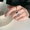 Anillo Abierto Ajustable Minimalista para Mujer, Estilo Hip-Hop, Diseño Coreano y Japonés, Anillo para Falange del Dedo Índice, Anillo Minimalista de Nicho