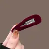 Pinza de Pelo Retro de Terciopelo Coreana Bb para Mujer, Pasador de Otoño e Invierno para Flequillo y Cabello en la Frente y la Parte Posterior de la Cabeza, Accesorio para el Cabello