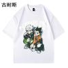 Camiseta de manga corta de algodón de AliExpress Wish, camiseta holgada de marca de moda con media manga, chaqueta de media manga para parejas, venta al por mayor de verano.