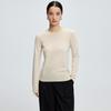 Suéter de Cashmere Feminino Gola Redonda Outono e Inverno Novo Roupa de Primeira Linha Top Justo Joker Lã Camisa Base Suéter Atacado
