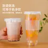 Tapa de plástico desechable para vaso de té de leche, tapa para vaso de papel de calibre 90/98, vaso de café, anti-quemaduras, antideslizante, tapa de vaso transparente especial