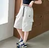 Shorts Casuais Finos de Verão para Meninas Amazon 2026 Nova Moda Calças Cargo de Secagem Rápida Calças Esportivas de Comprimento Médio