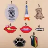 Parches Bordados al por Mayor Transfronterizos Insignias Bordadas por Computadora Torre Eiffel Labios Oso Espina de Pez Insignias Parches para Ropa Appliques