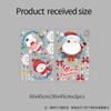 Nuevas decoraciones navideñas para puertas y ventanas XH6296 Escena para escaparate de tienda Papá Noel alce muñeco de nieve