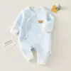 Mameluco para recién nacido para otoño e invierno, mameluco acolchado cálido para bebé de 0-3-6 meses, con acolchado extra de algodón
