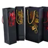 Bolsas de Papel para Vino Tinto en Stock, Bolsas Gruesas para Vino, Bolsas de Regalo Navideñas, Bolsas de Recuerdo, Logo Personalizable