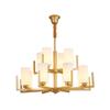 Lustre de sala de estar simples em estilo chinês, luminária vintage para quarto, luminária principal para sala de estar em estilo chinês, lâmpadas de decoração para lobby de hotel