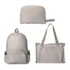 Mochila Multifuncional para Viagem ao Ar Livre, à Prova d'Água, Dobrável, de Uso Duplo, Ultraleve, Portátil, com Logotipo Impresso Personalizado