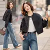 2026 Nuevo Estilo Casual Chaqueta Corta Bordada China para Mujer, Elegante y con Estilo, Top Negro Delgado Holgado para Otoño