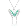 Collar de Mujer de Diseño Atmosférico de Gama Alta Transfronterizo Collar con Colgante de Mariposa Cadena para Clavícula Popular de Moda de Nicho Lujo Ligero