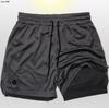 Explosivos AliExpress Serie Araña 2 en 1 Pantalones Cortos Dobles para Hombre Fitness Deportes Pantalones Cortos de Entrenamiento para Hombre Secado Rápido