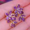 2025 Explosiones Coreanas Microincrustadas Zircón Flor Borla Aretes Mujer Nicho Alta Gama Lujo Ligero Personalizado Aretes de Moda