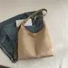 Japonês e coreano novo estilo simples retro grande capacidade fosco cor sólida casual portátil bolsa de ombro feminina axila para mulheres