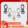 Suministro puntual de fábrica de hebilla de placa de cola de diamante de alta calidad, hebilla de perro de aleación, cadena para equipaje, accesorios de hardware para ropa