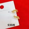 Anillo de flor floreciente moda para mujer lujo ligero anillo suelto incrustado perla artificial anillo de oro falso pulsera