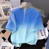 Ropa Infantil Camiseta de Manga Corta para Niños Grandes Estilo Nuevo de Verano Astronauta Top para Niños Holgado Atractivo Versátil Camisa de Media Manga
