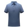 Camisa tipo polo de algodón de color liso con solapa, manga corta, estampado de logotipo, figura, verano, empresa, ropa de trabajo, bordado