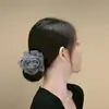 Elegante pinza de garra retro versátil, pinza de tiburón floral de lujo ligero primavera/verano, nuevo accesorio para el cabello de pinza de garra dulce y simple 2026