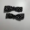 Nuevo pasador de pelo de lunares con lazo para primavera y verano, pinza lateral dulce y femenina, accesorio para el cabello fresco y elegante para mujeres
