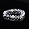 Pulseira Flor Fantasma Cola Natural Cor Visão Cristal Fantasma Pulseira de Círculo Único Joias Masculinas e Femininas Presente para Namoradas