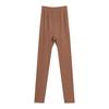 Tangge Outono e Inverno Seda Quente Calças Femininas Alta Elasticidade Bela Yabi Amoreira Seda Sem Costura Calças de Assentamento Calças de Outono Slim-fit