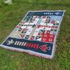 Manta de camping bohemia, manta de picnic, manta de algodón multifuncional, tapiz jacquard, manta de sofá, alfombra de camping para exteriores