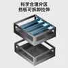 Cesta extraíble para condimentos Baihan Gabinete de cocina Acero inoxidable 304 Cajón de doble capa tipo cesta para recipientes de especias Estante de almacenamiento para platos