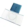 Azul Pavo Botón de Presión Doble Caja de Almacenamiento con Perlas Set de Collares de Moda Collar de Mamá Caja de Empaque para Joyería Caja de Regalo Al Por Mayor en Stock