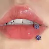 Moda Más Vendidos Multicolores Forma de C Bola de Arcilla Super Brillantes Acero de Titanio Perforación de Hueso de Oreja Calidad Tornillo No Desvanecibles Pendientes Venta al por Mayor