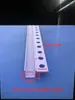 Tira plástica de PVC em forma de U, de face única, para dividir e selar bordas, canaleta para acabamento de gesso acartonado, acabamento com junta de sombra