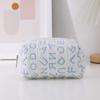 Ins Estilo Coreano Simples Bolsa de Lápis com Letras Bolsa de Armazenamento de Lona Estilo Japonês Bolsa de Papelaria Fofa Bolsa de Maquiagem para Meninas