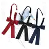 Gravata Borboleta Feminina Laço Uniforme JK Fita Camisa Estudantil Estilo Faculdade Japonês Preto Vinho Tinto Azul Marinho Azul Escuro Vermelho