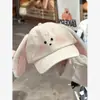Estilo Coreano Estilo Ins Cachorro Circunferência da Cabeça Grande Boné de Baseball Tendência Novo Doce Fofo Versátil Afina o Rosto Boné de Bico de Pato