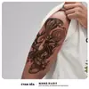 Adesivos de Tatuagem Temporária à Base de Ervas Semi-Permanentes Flor de Cobra Braço À Prova d'Água Duradouros Adesivos de Tatuagem Realistas para Homens e Mulheres Adesivos de Tatuagem de Braço Modernos e Descolados