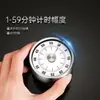 Temporizador de acero inoxidable para cocina, mecánico, para estudiantes, con recordatorio de gestión del tiempo, temporizador de cuenta regresiva, temporizador mecánico portátil.