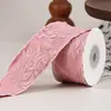 Cinta de Borde en Relieve Tridimensional Flor de Cinta Regalo Boda Ropa Hecho a Mano Lazo Tocado Pasador Accesorios