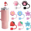 Tapa para Popote Stanley 10mm Diámetro Grande PVC Popote Suave Tapa Muñeco de Dibujos Animados Tapa Antipolvo Mayoreo