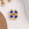 Colgante Transfronterizo Corazón Colorido Circonita Collar Magnético Colgante Elegante Simple Nicho Moda Accesorios de Joyería DIY